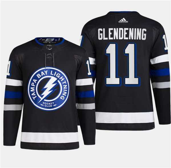 Men%27s Tampa Bay Lightning #11 Luke Glendening Black 2024 Stadium Series Stitched Jersey Dzhi